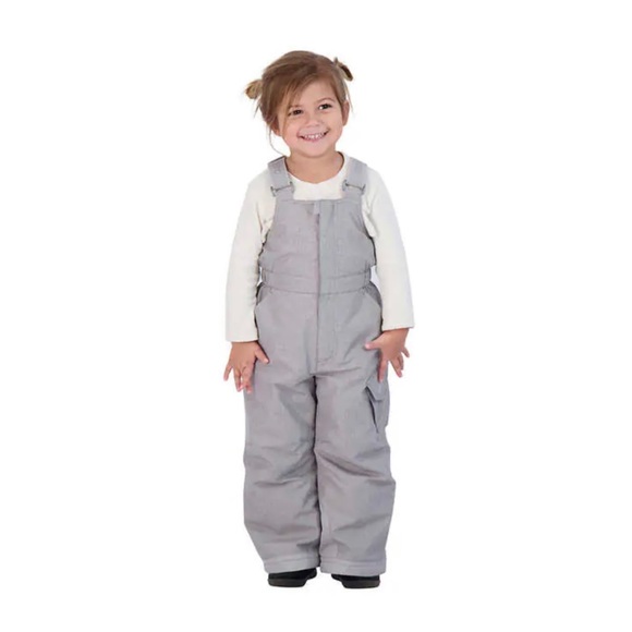 Gerry Kids' Snow Pant with Bib, Gray Outwear for girls Size: 3T NWT. - Picture 1 of 6